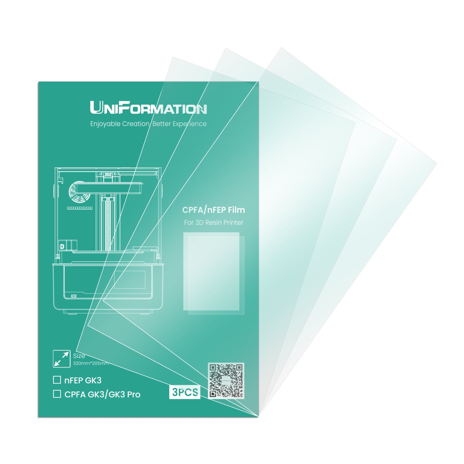 GK3/GK3 Pro nFEP Release Film (3pcs/pack)