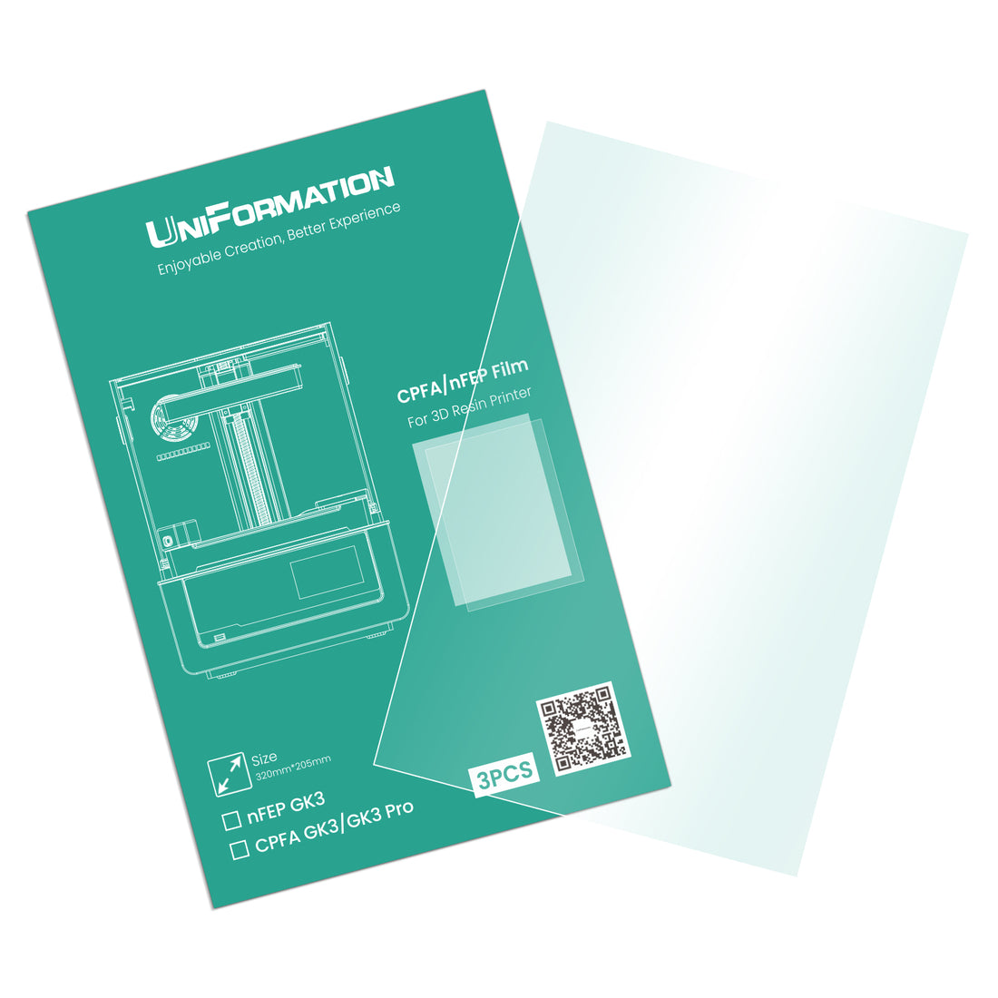 GK3/GK3 Pro nFEP Release Film (3pcs/pack)