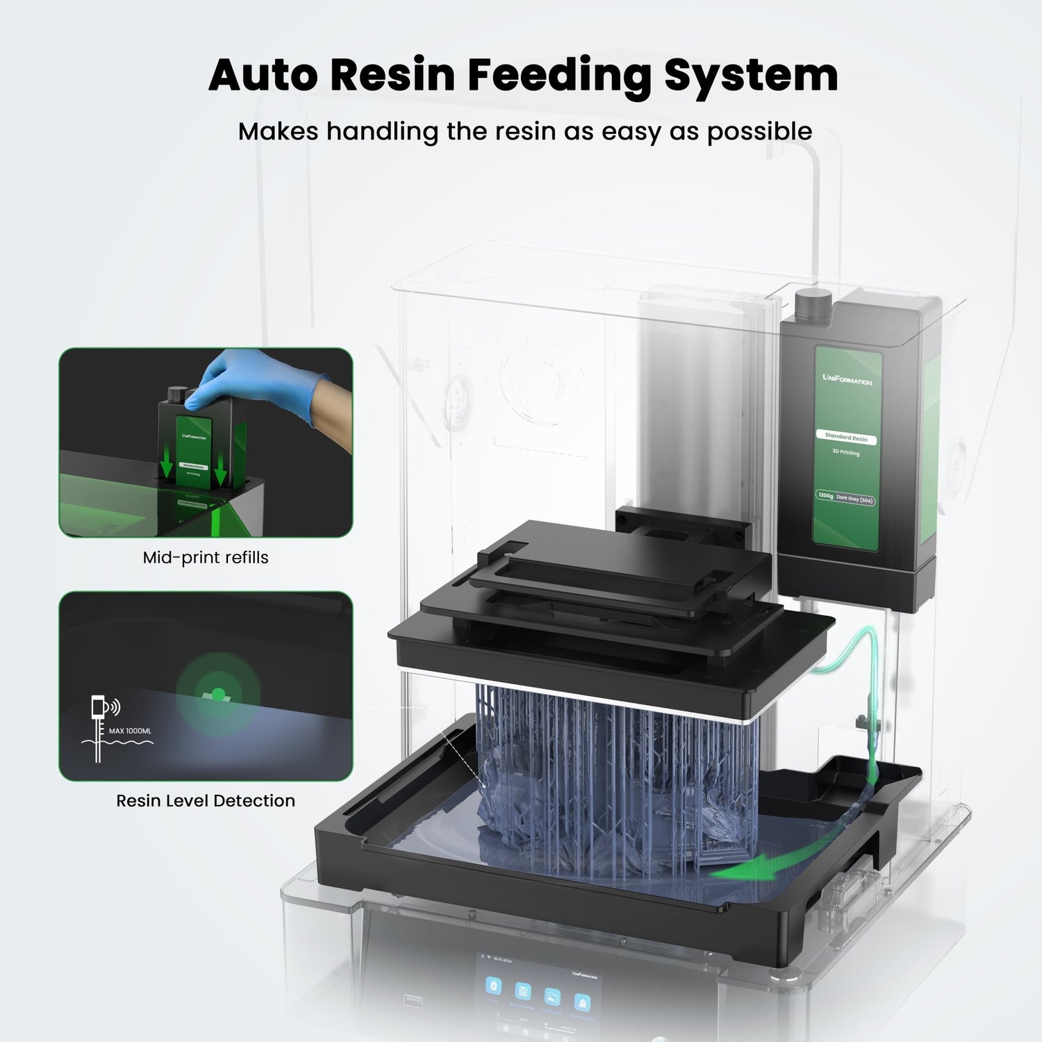 resin 3d printer UniFormation 16K Resin Printer GK3 Ultra - UniFormation 3D Printer