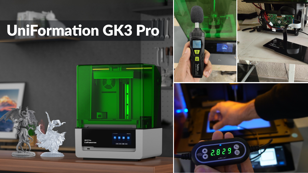 UniFormation GK3 Pro 16K Resin 3D Printer Review by Isidon